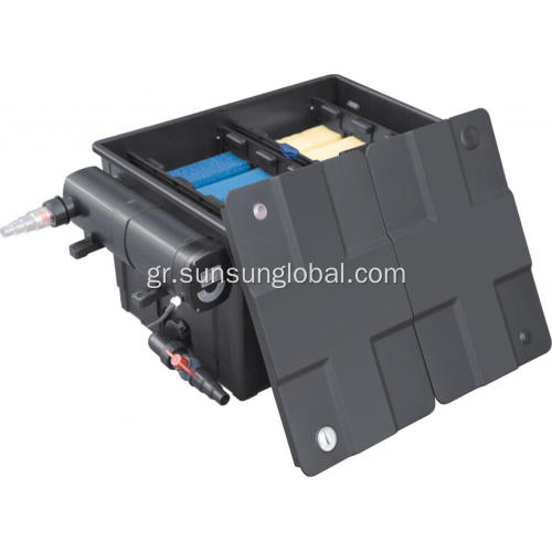 Λίμνη φίλτρου φίλτρου φίλτρου με λάμπα UV